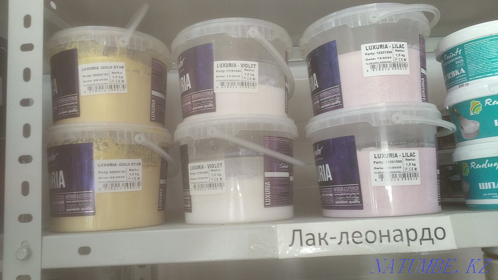 Декоративный лак для штукатурки леонардо, Алматы - изображение 3