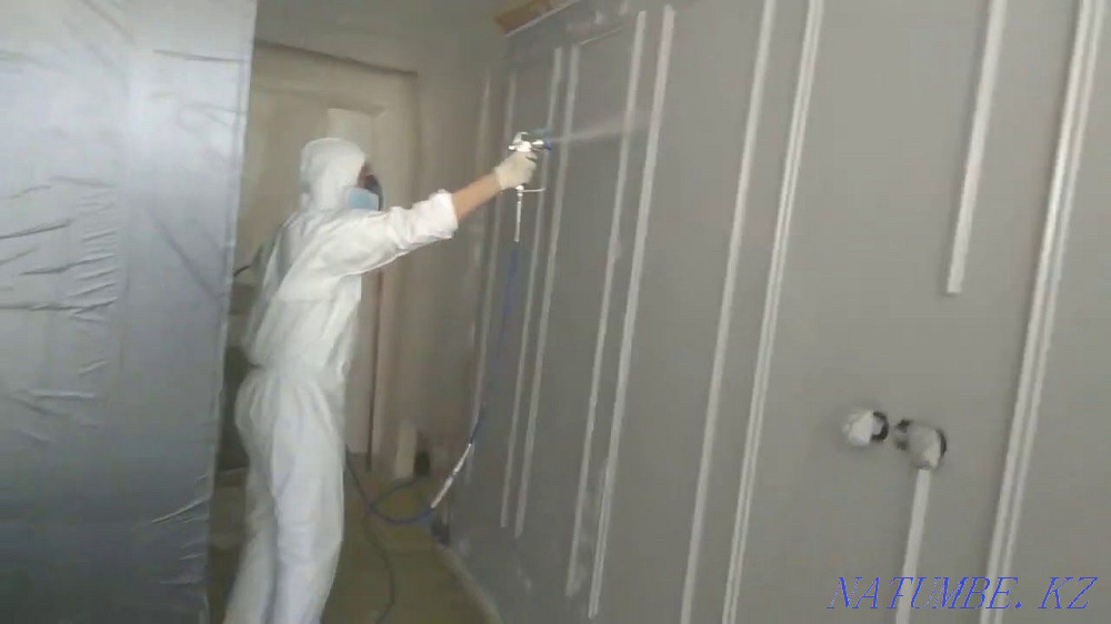 Безвоздушная покраска стен и потолков, полов и фасад Шымкент - изображение 2