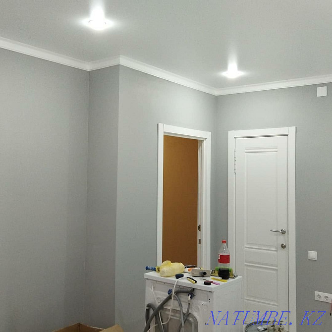 Apartment renovation, wallpaper, putty, fillets, wall painting Karagandy - photo 2