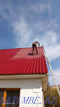 Roof painting, eaves, metal tiles, concrete metal fence Бесагаш - photo 2