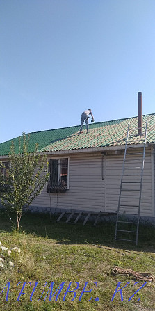 Roof painting, eaves, metal tiles, concrete metal fence Бесагаш - photo 4