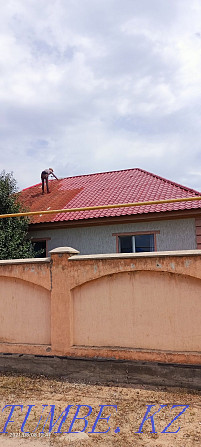 Roof painting, eaves, metal tiles, concrete metal fence Бесагаш - photo 1