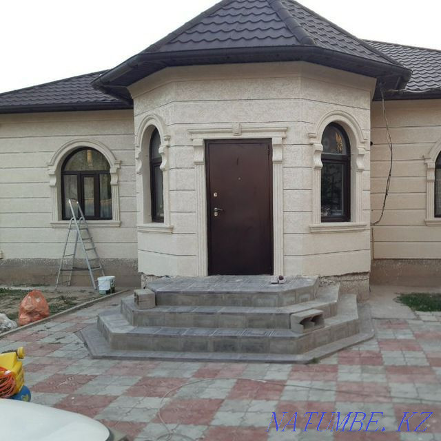 We make facade liquid travertine on any complexity Taraz - photo 1