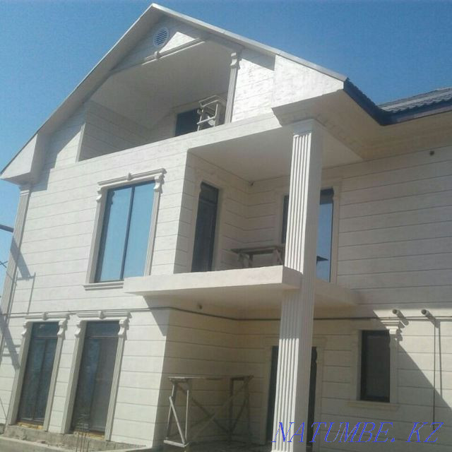 We make facade liquid travertine on any complexity Taraz - photo 3