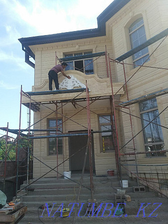 We make facade liquid travertine on any complexity Taraz - photo 7