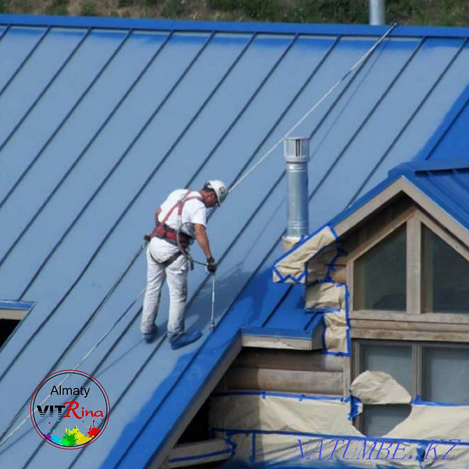 Roof, fence, shed painting Almaty - photo 3