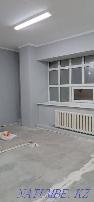 Wall painting. Whitewashing of ceilings. Cosmetic renovation of apartments. Astana - photo 6