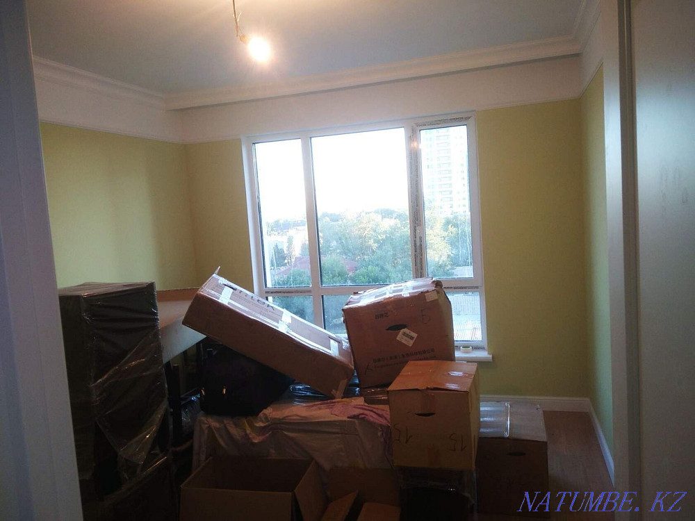 Painting walls whitewashing ceilings Levkas gluing wallpaper apartment renovation Astana - photo 5