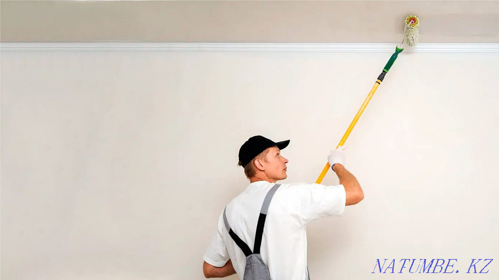 Побелка покраска ремонт Шымкент - изображение 1