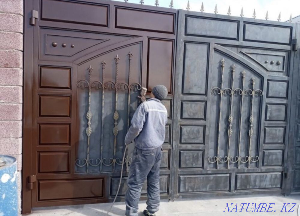 Покраска ворот Кызылорда - изображение 1