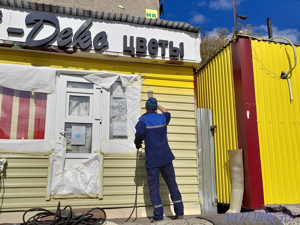 Покрасочные работы , фасадные работы , покраска ,малярные работы Нуркен - изображение 1