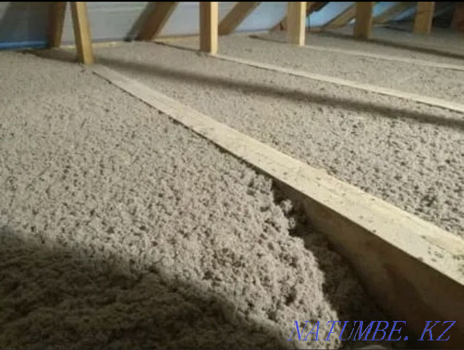 Ecowool roof insulation from 1000 tg Almaty - photo 2