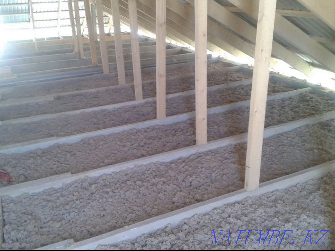Ecowool roof insulation from 1000 tg Almaty - photo 4
