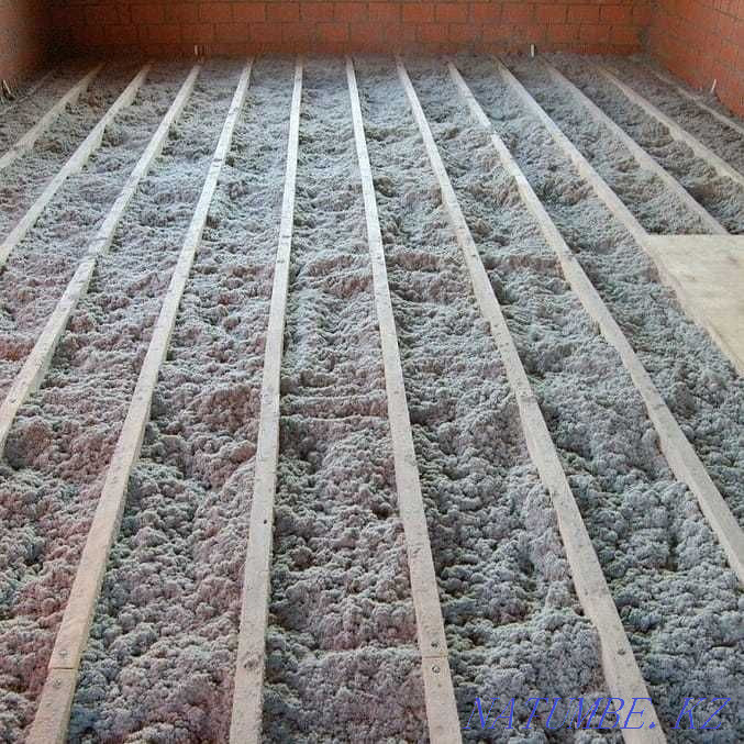 Roof insulation. Ecowool insulation. Installment 0% Almaty - photo 2