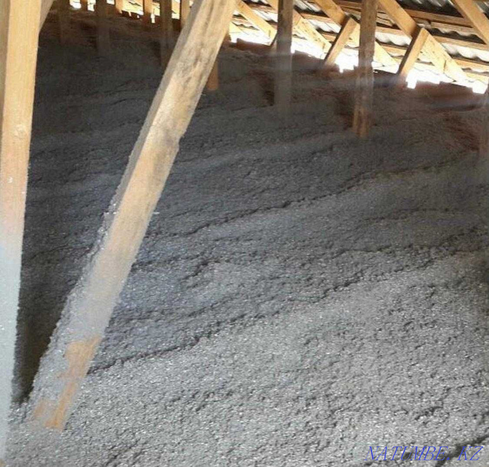 Roof insulation. Ecowool insulation. Installment 0% Almaty - photo 4