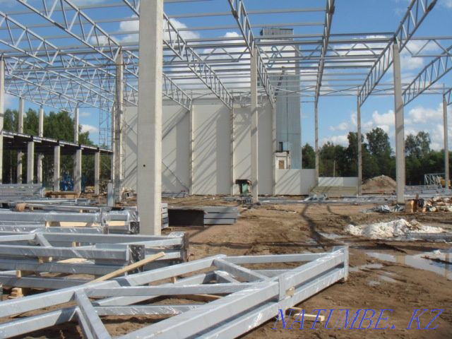 Installation production of metal structures, installation of sandwich panels Kostanay - photo 1