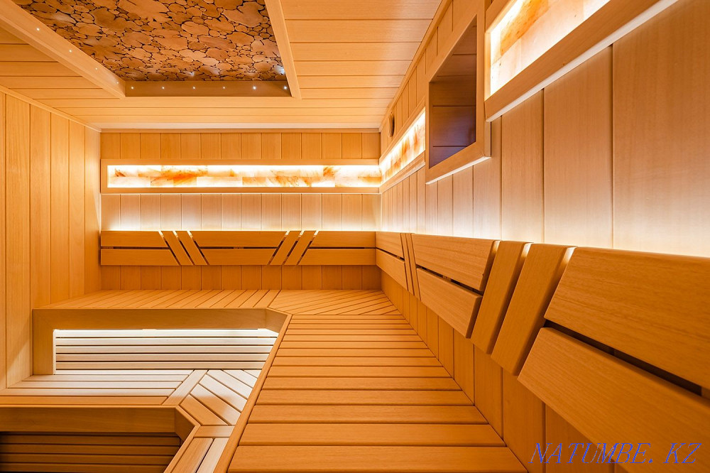 Bath installation. Steam room upholstery. Steam room installation. Bath decoration. clapboard Almaty - photo 3