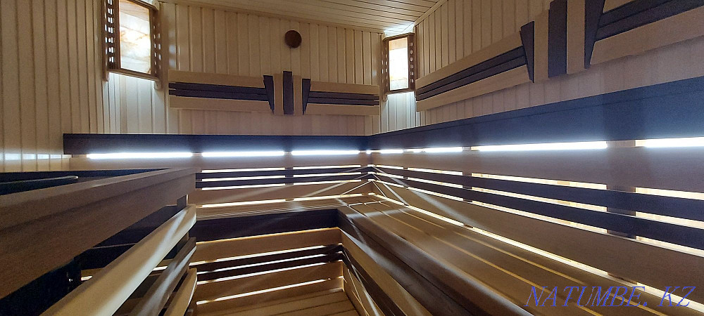 Bath installation. Steam room upholstery. Steam room installation. Bath decoration. clapboard Almaty - photo 5