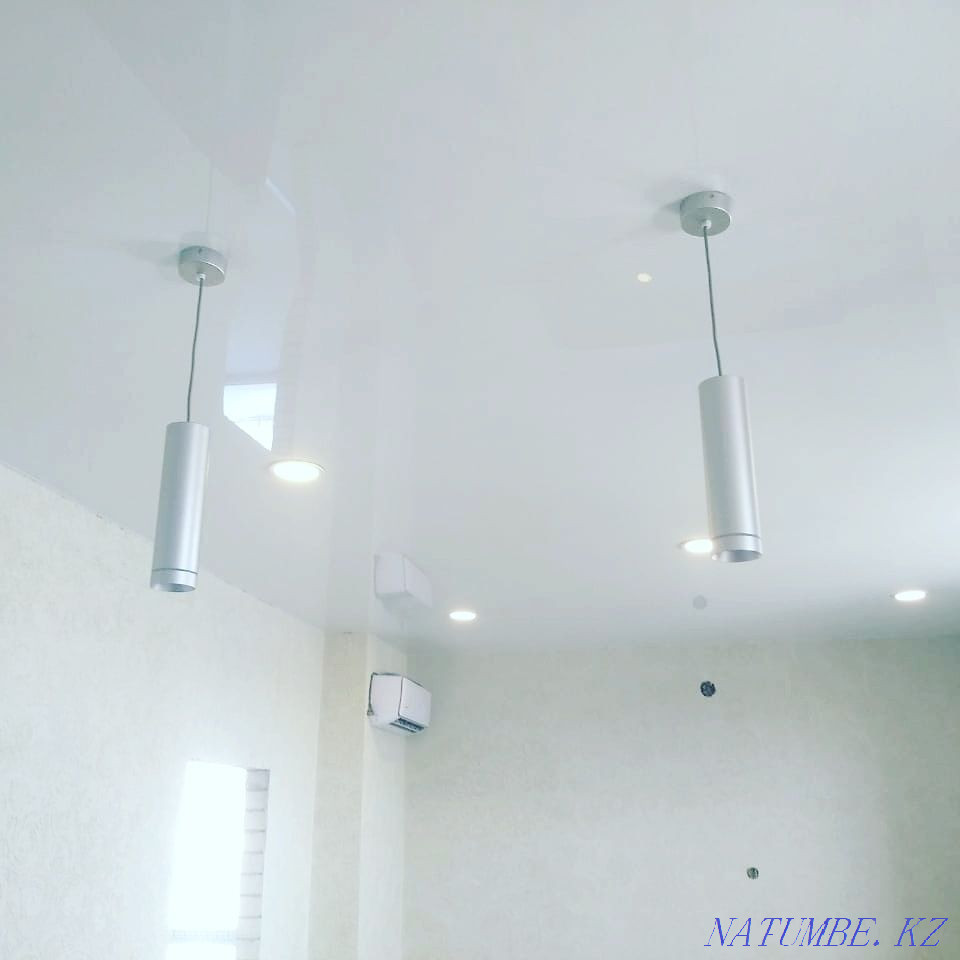 Натяжные потолки 2000тг за квадрат. изготовление и установка Семей - изображение 2