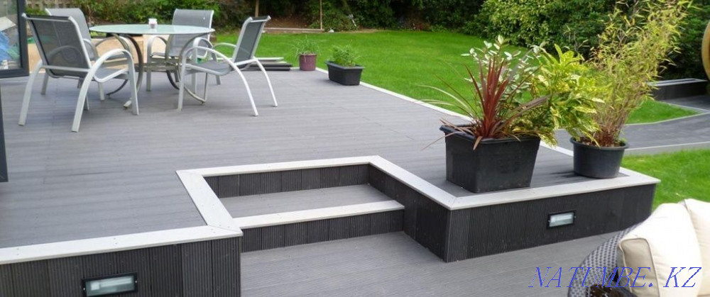 Fabrication and installation Terraces, awnings, gazebos, WPC podiums, Almaty - photo 8