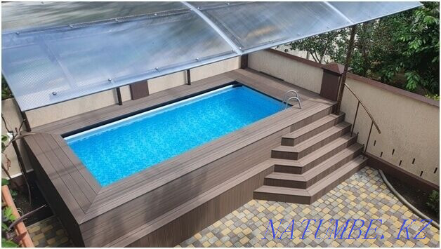 Fabrication and installation Terraces, awnings, gazebos, WPC podiums, Almaty - photo 2