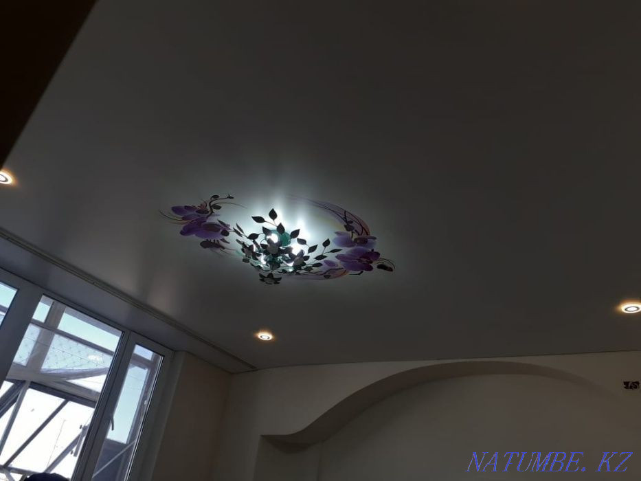 Натяжные потолки Производство и монтаж Освещение Комплектующие Отеген батыра - изображение 4