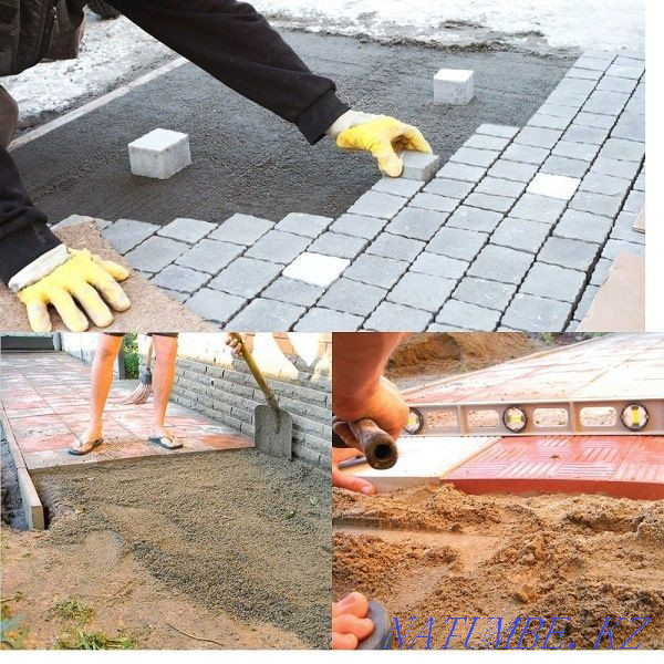 Accomplishment of graves. Paving stone installation. Shchuchinsk - photo 1