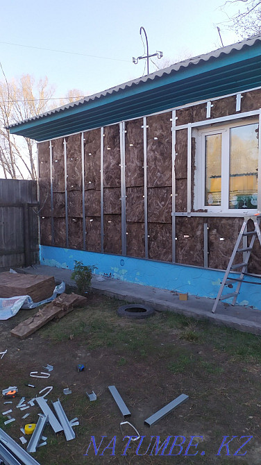 Установка сайдинга, откосов, металлические решётки Семей - изображение 1