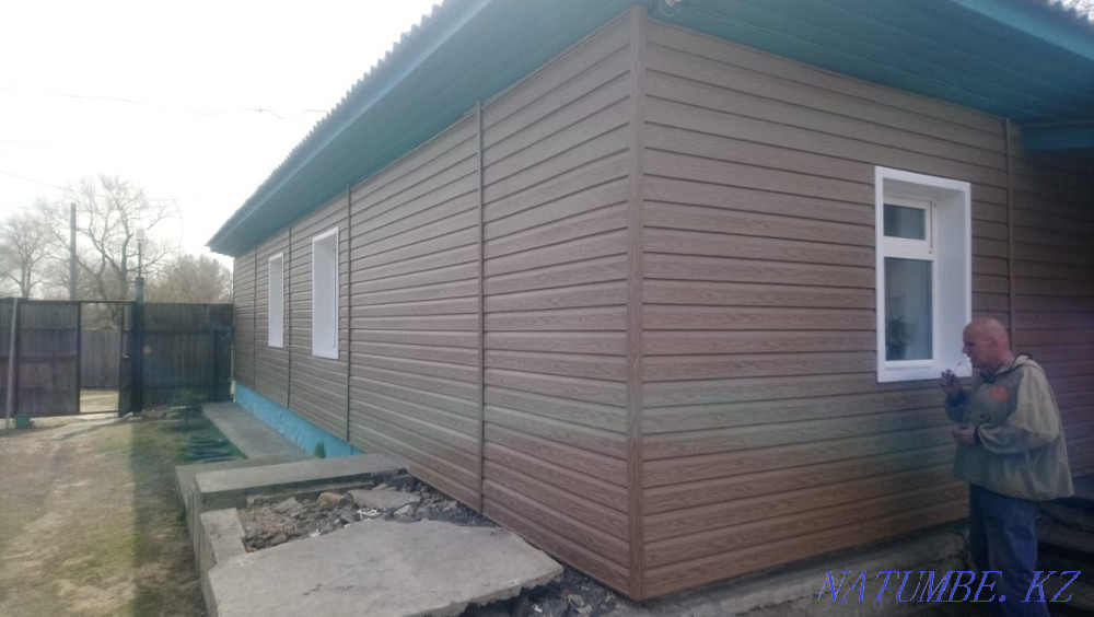 Установка сайдинга, откосов, металлические решётки Семей - изображение 3