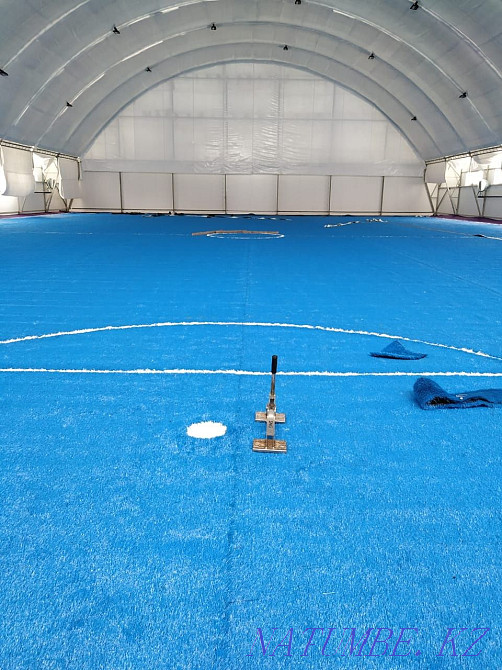 Installation of artificial turf Turkestan - photo 2