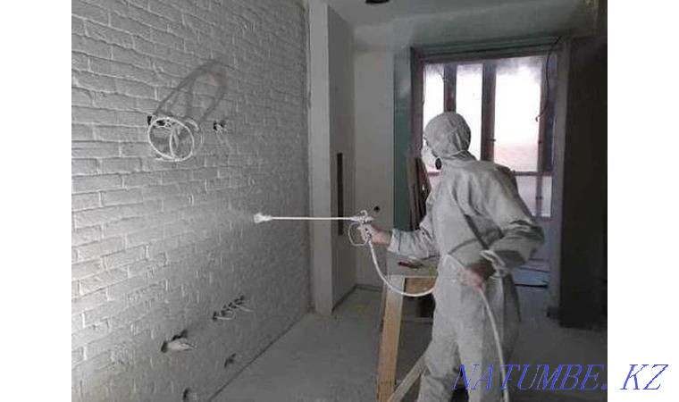 Безвоздушная покраска Стен потолков,Фасада домов Талдыкорган - изображение 4