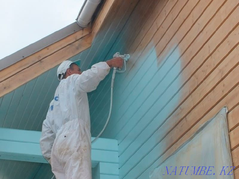 Безвоздушная покраска Стен потолков,Фасада домов Талдыкорган - изображение 1