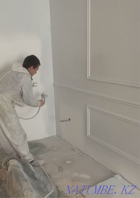 High-quality airless painting of walls, ceilings, repairs Astana - photo 2