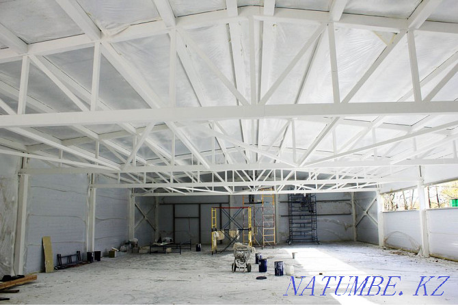 whitewashing painting walls and ceilings airless painting Almaty - photo 7