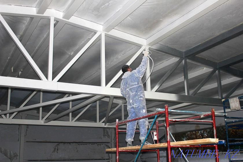 қабырғалар мен төбелерді бояу ауасыз бояуды әктеу  Алматы - изображение 5