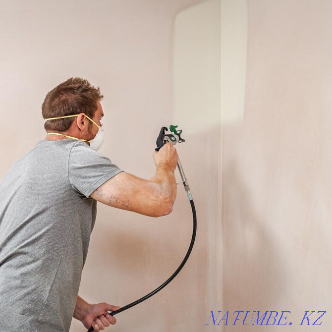 Airless Painting Wall and ceiling painting Almaty - photo 1