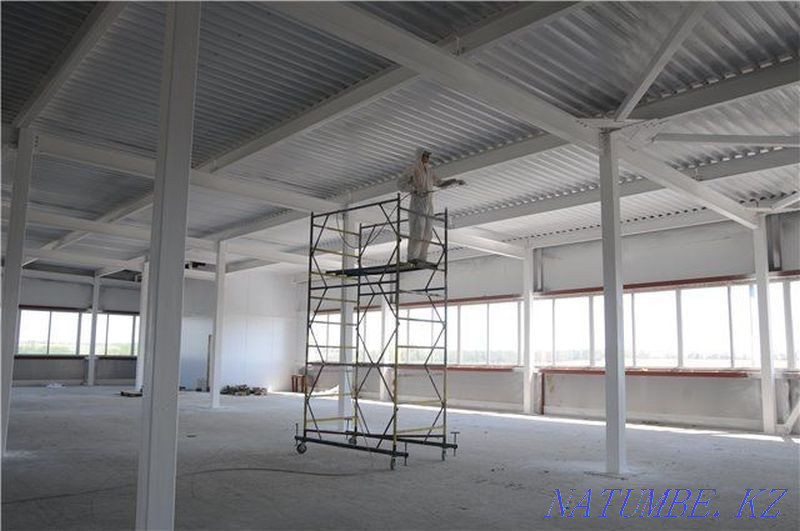 Painting of walls and ceilings of workshops, Warehouse retail premises Almaty - photo 6