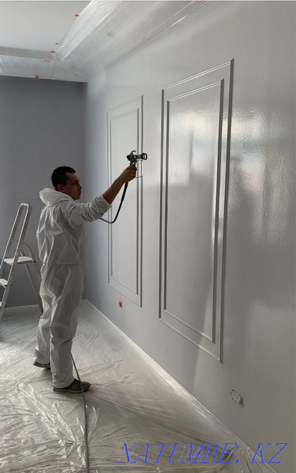 Airless painting of walls and ceilings Astana - photo 1