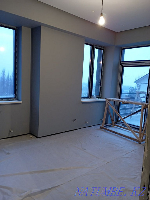 Wallpaper, emulsion seaming, painting Almaty - photo 1