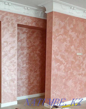 Apartment renovation Painting Sunset Wallpaper Decorative plaster Almaty - photo 2