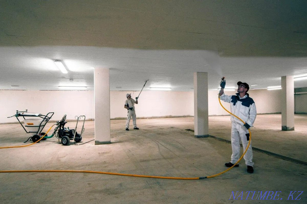 Airless painting of walls, ceilings, fences, roofs, concrete, bricks Astana - photo 5