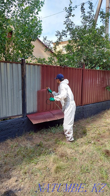 Painting of the roof, facade, walls, ceiling, fences, in Nur-Sultan Astana - photo 8