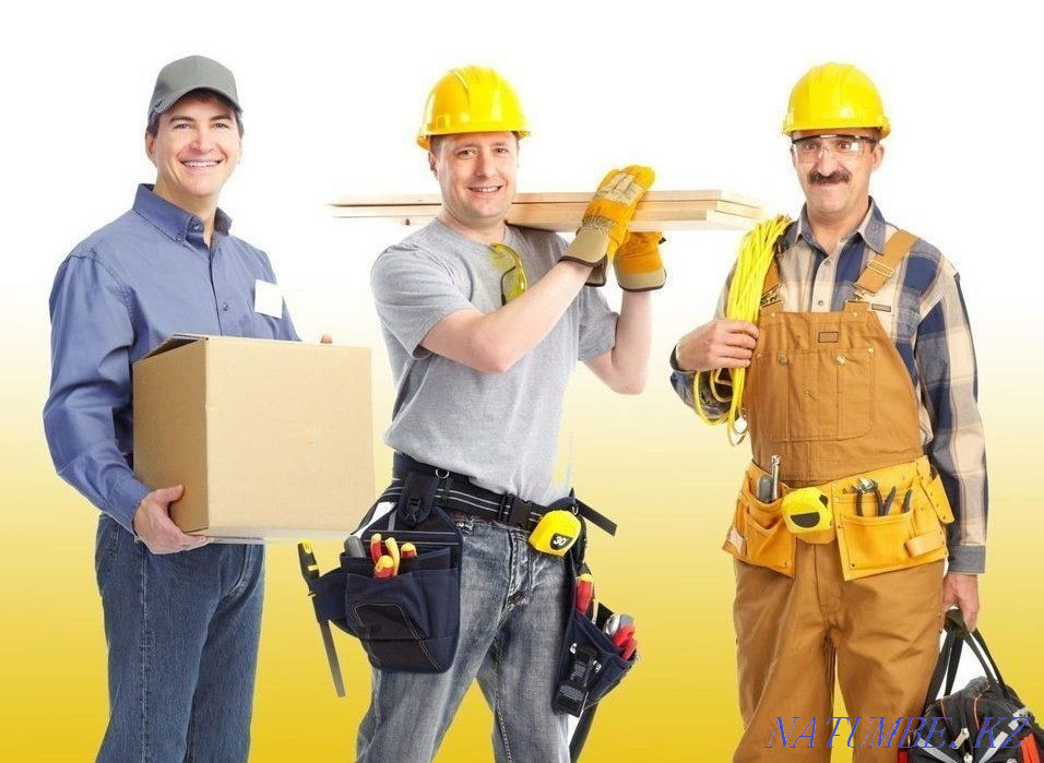 Разнорабочие,моляры,ремонтные работы уборщики!!! Шымкент - изображение 1