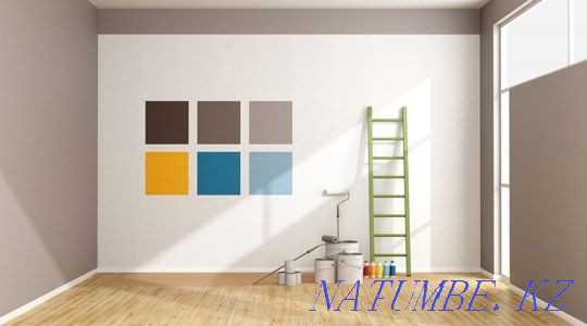 Painting whitewash walls and ceilings any room Almaty - photo 1