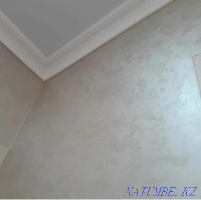 Wet silk wallpaper gesso paint laminate Almaty - photo 2