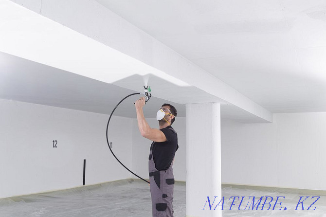 Airless painting of any room Almaty - photo 1