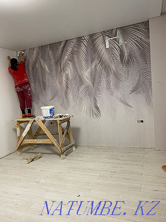 Wallpaper, fillets, wet lye, leonardo, rain, coller, tile adhesive for Atyrau - photo 2