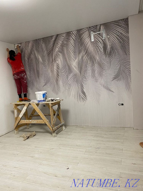 Wallpaper, fillets, wet lye, leonardo, rain, coller, tile adhesive for Atyrau - photo 2
