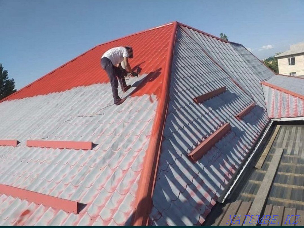 Покраска крыш, заборов фасада качественно и недорого Караганда - изображение 3