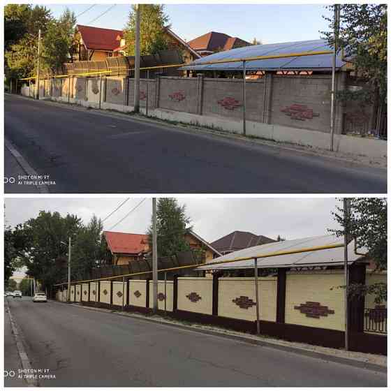 Покраска дома. Красим фасад. Покраска Крыши. Покраска ворот, забор Almaty